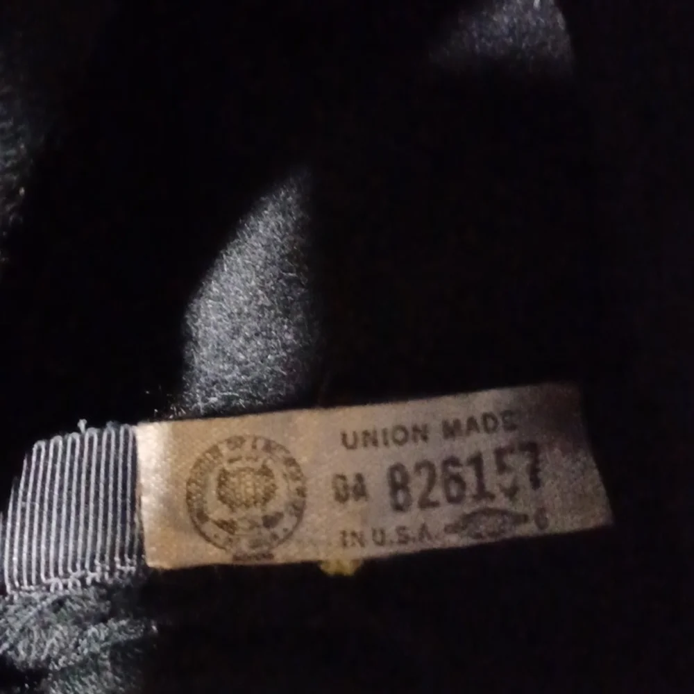 Henry Pollack Melosoie Black Wool Dress Hat Vintage, cloth stretch ear cover